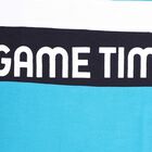 Boys Cut & Sew T-Shirt, Teal Blue, small image number null