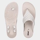 Women's Beige Toe-Post Flip-Flops, गहरा पीला, small