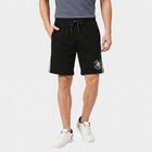 Men's Black Regular Fit Side-Striped Bermuda Shorts, Black, small