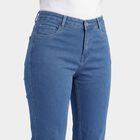 Women's Blue Slim Fit High-Rise Jeans, Mid Blue, small