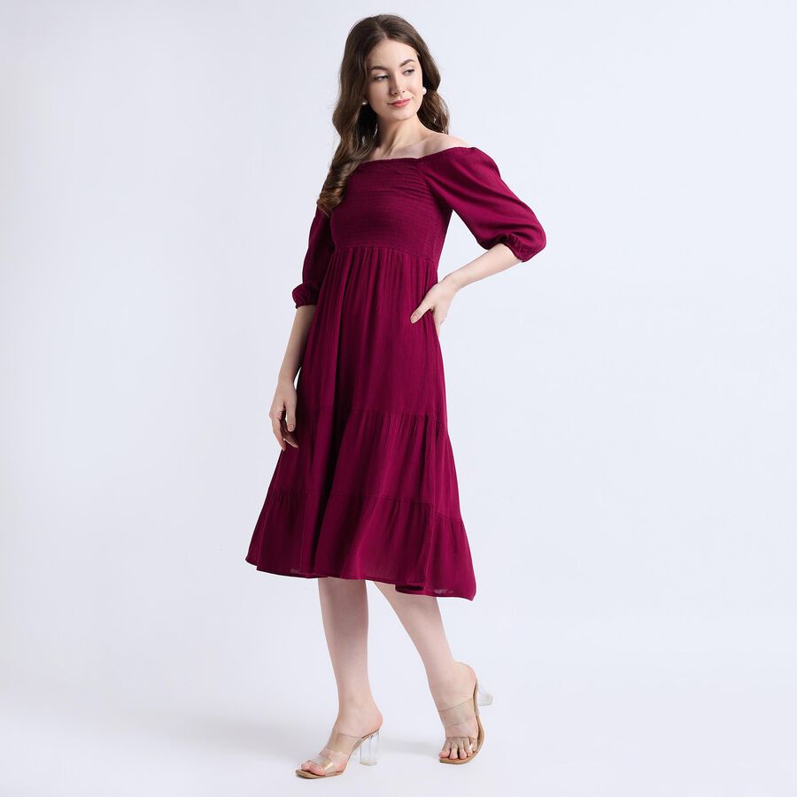 Ladies' Dress , Wine, large image number null