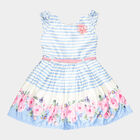 Girls All Over Print Frock, Off White, small image number null