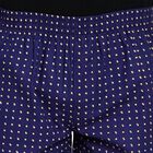 Men's 100% Cotton Boxers , Navy Blue, small