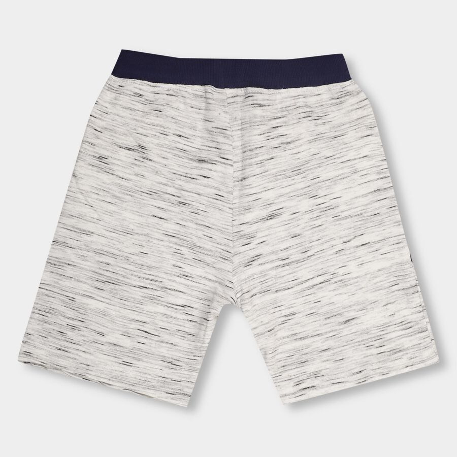 Boys' 100% Cotton Bermudas , Ecru Melange, large image number null