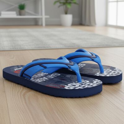 Kids Grey Graphic Print Flip-Flops
