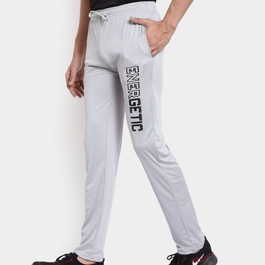 Placement Print Active Track Pants, Light Grey, large image number null