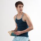 Men's 100% Cotton Gym T-Shirt, Teal Blue, small image number null