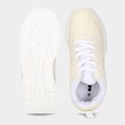 Women's Beige Lace-Up Sneakers, Beige, small