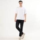 Men's Jet Black Slim Fit Jeans, Dark Grey, small
