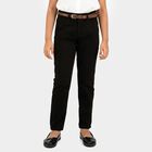 Girls' Brown Regular Fit Jeans, Brown, small