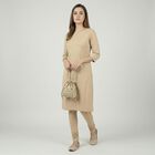 Women's Khaki Cotton Blend Comfortable Churidar, Khaki, small