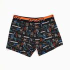 Boys' Black Printed Regular Fit Briefs, Black, small image number null