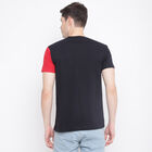 Cut & Sew Round Neck T-Shirt, Black, small image number null