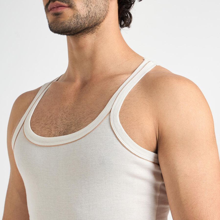 Men's 100% Cotton Gym T-Shirt , Beige, large image number null