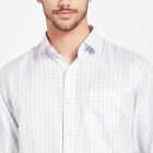 Checks Formal Shirt, White, small image number null