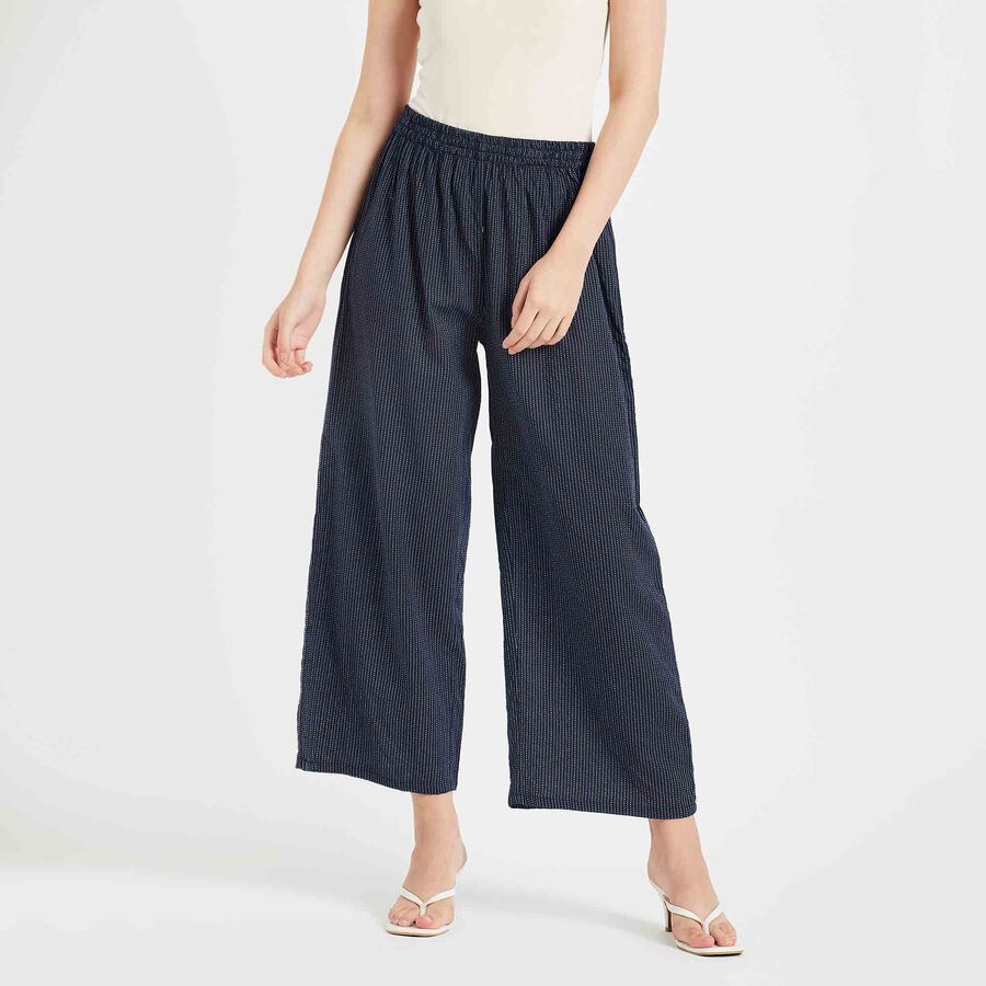Solid Palazzo, Navy Blue, large image number null