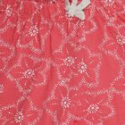 Girls Coral Regular Fit Floral Printed Pyjama, मूँगा (कोरल), small
