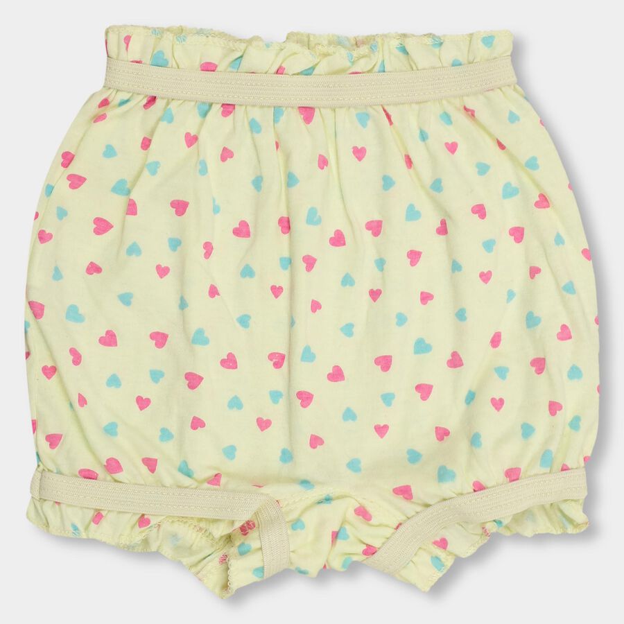 Girls' 100% Cotton Bloomer , Yellow, large