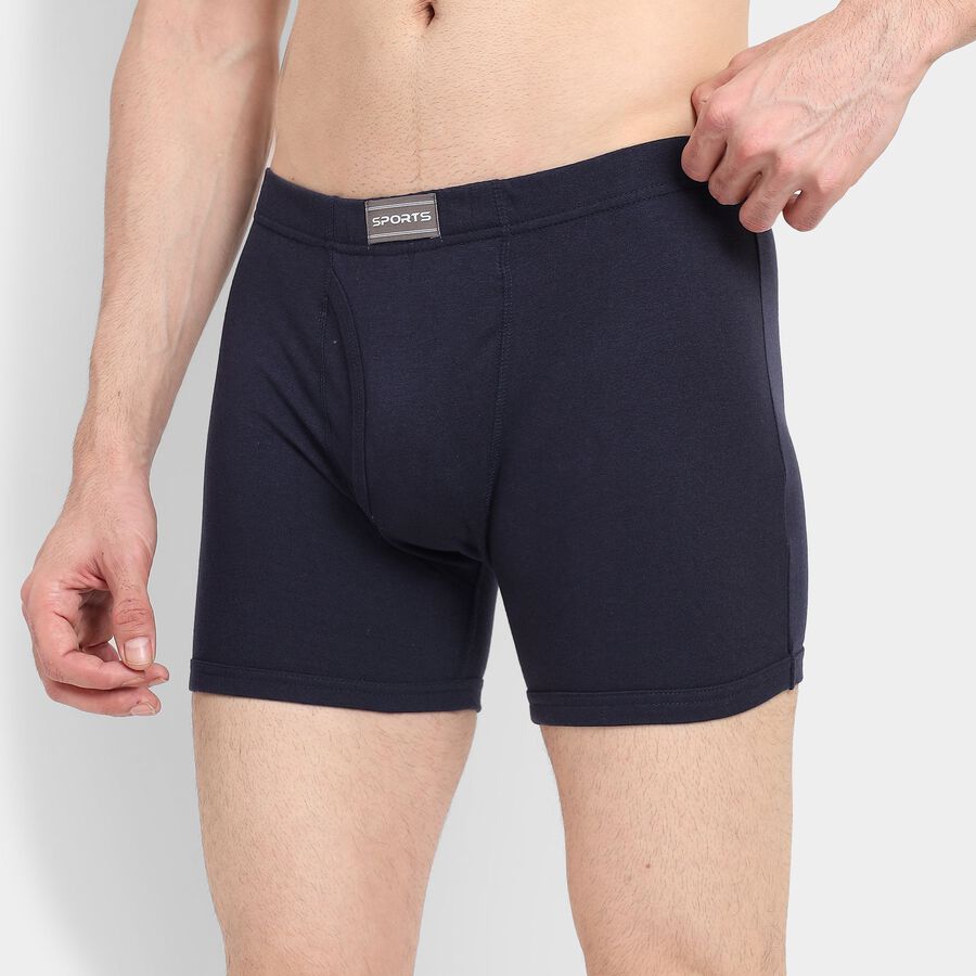 Men's 100% Cotton Trunks , नेवी ब्लू, large image number null
