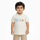 Infants' 100% Cotton T-Shirt, Off White, small image number null