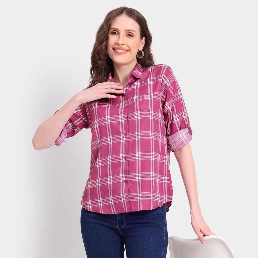 Ladies' Shirt, गुलाबी, large image number null