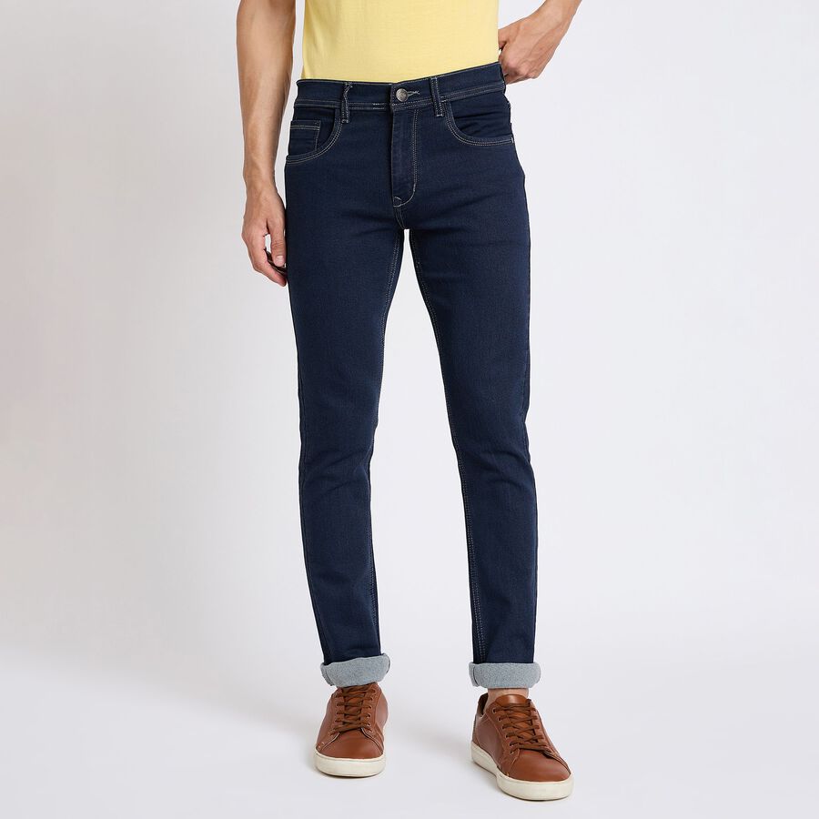 Men's Skinny Jeans, Dark Grey, large image number null