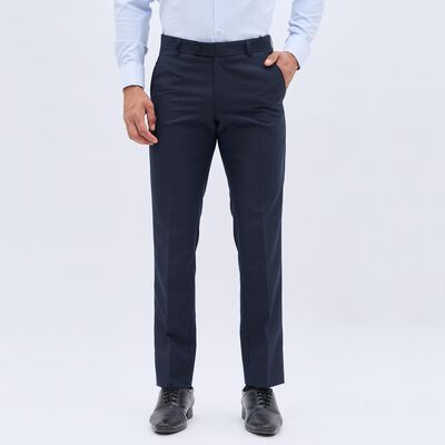 Men's Fixed Waist Slim Fit Formal Trousers 