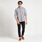 Cotton Printed Casual Shirt, Beige, small image number null