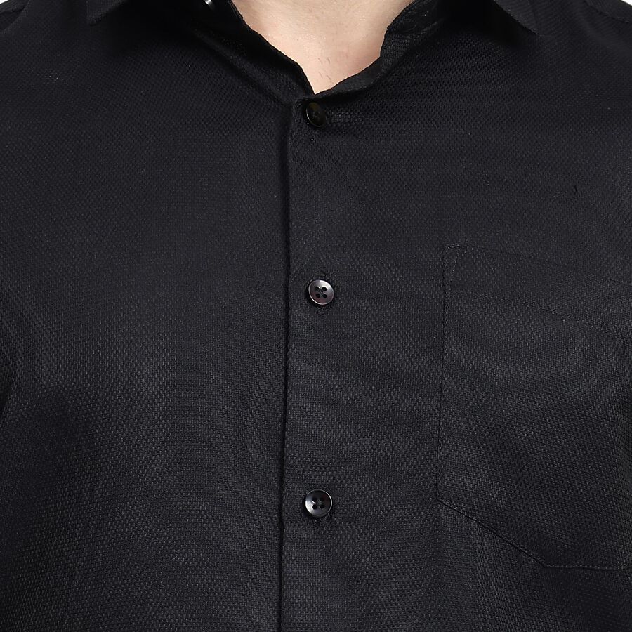 Men's Formal Shirt , Black, large image number null