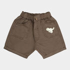 Infants Cotton Solid Half Pant, Olive, small image number null
