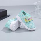 Boys' Green Velcro Strap Sneakers, Green, small