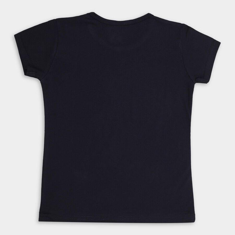 Girls' T-Shirt , Navy Blue, large image number null
