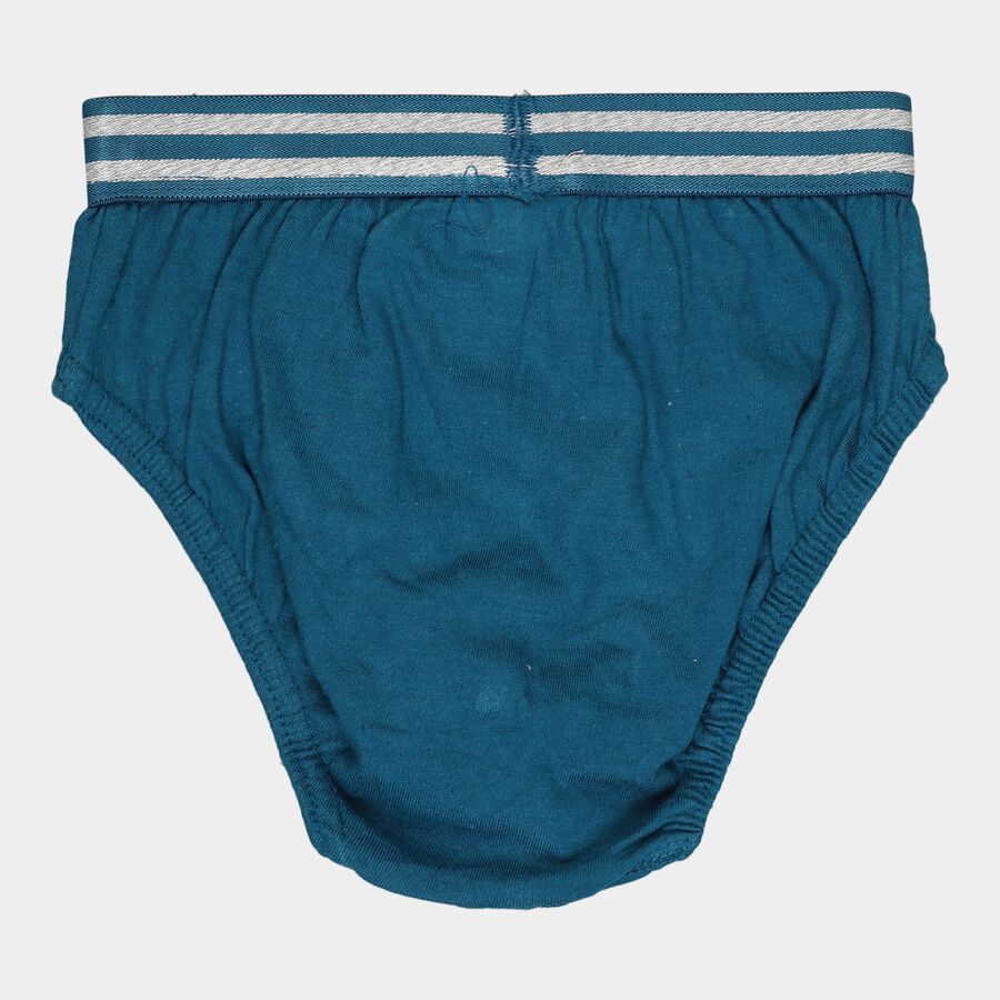 Boys Cotton Solid Brief, टील ब्लू, large image number null