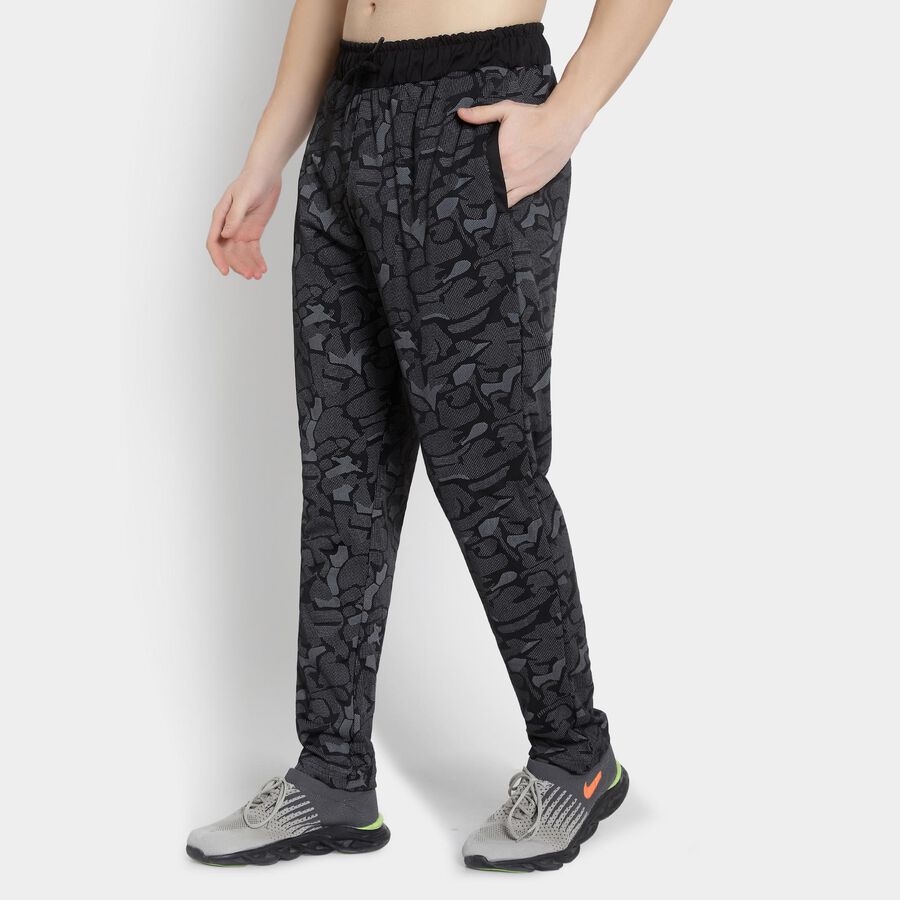 Printed Track Pants, Dark Grey, large image number null