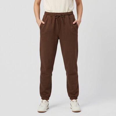 Women Brown Jogger Fit Solid Track Pants