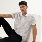 Men's 100% Cotton Collared Half Sleeves T-Shirt , Light Grey, small image number null