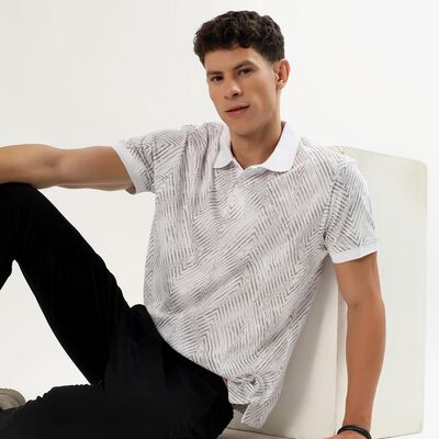 Men's 100% Cotton Collared Half Sleeves T-Shirt 