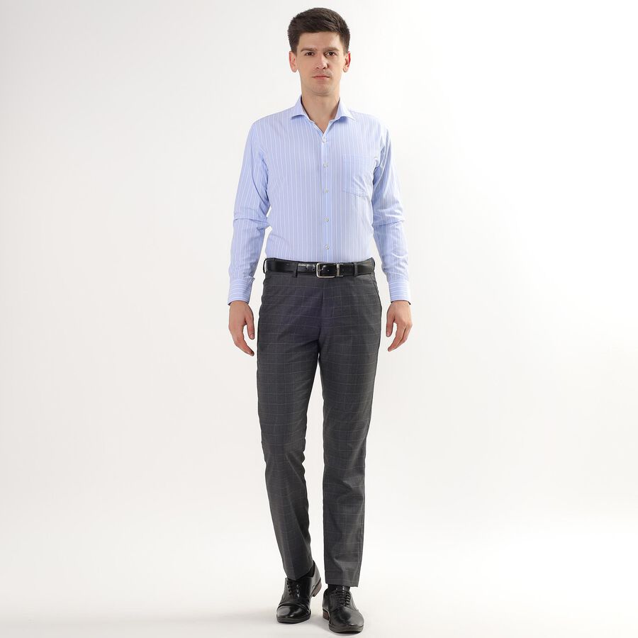 Men's Light Blue Cut Away Collar Formal Shirt, Light Blue, large image number null