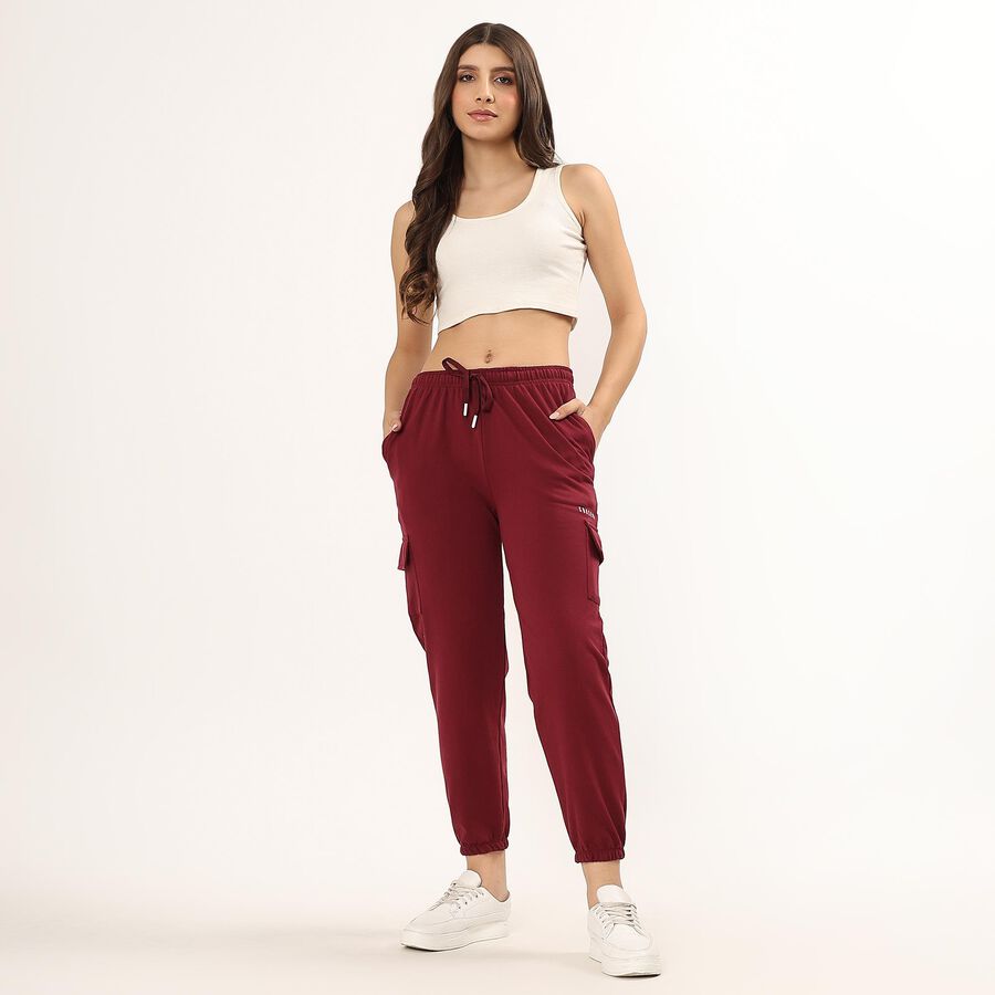 Ladies' Jogger Track Pants , Wine, large image number null