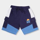 Boys' 100% Cotton Bermudas, नेवी ब्लू, small image number null