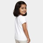 Girls' 100% Cotton T-Shirt, सफ़ेद, small image number null