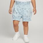Girls' Soft Ivory Cotton Regular Fit Bloomers, Light Blue, small image number null