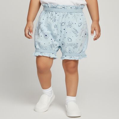 Girls' Soft Ivory Cotton Regular Fit Bloomers