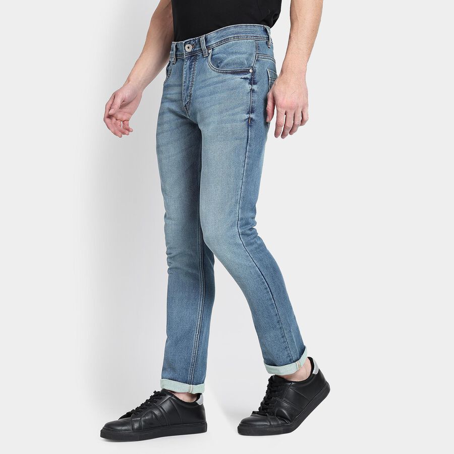 Men's Skinny Jeans, Dark Blue, large image number null