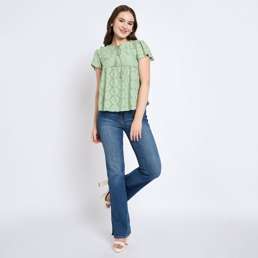 Ladies' Top, हल्का हरा, large image number null