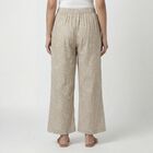 Women's Beige Minimalist Wide-Leg Palazzos, Beige, small