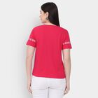 Ladies' Round Neck T-Shirt , Fuchsia, small