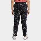 Girls Navy Blue Regular Fit Heart Printed Pyjama, नेवी ब्लू, small