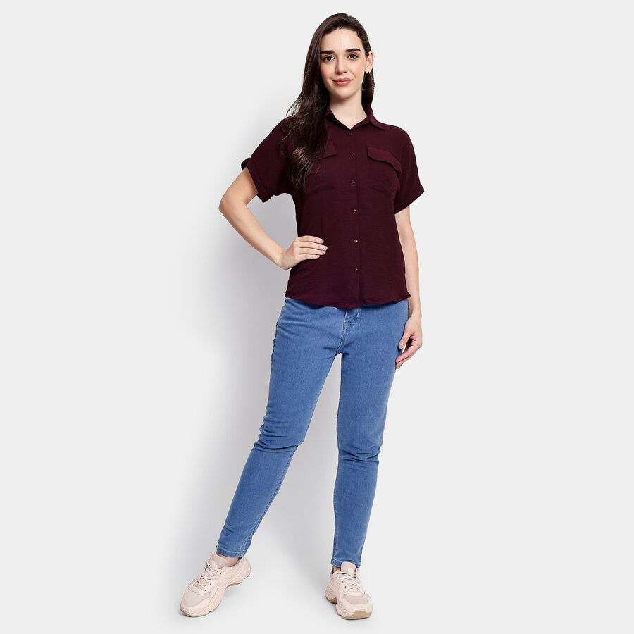 Ladies' Shirt, Wine, large image number null