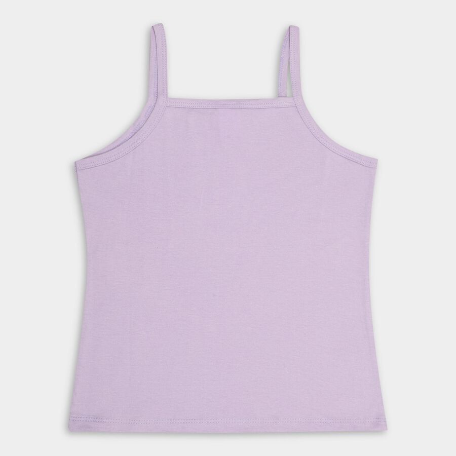 Girls' 100% Cotton Vest (Pack of 2), Lilac, large image number null